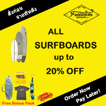 All Surfboards up to 20% Off