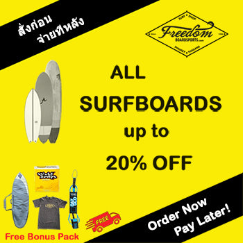 All Surfboards up to 20% Off
